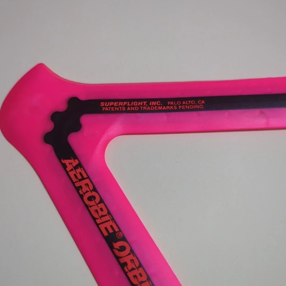 Vintage Aerobie orbiter By Alan Adler Triangle‎ Pink 90's